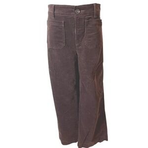 Loft‎ the Palmer Curvy  wide leg 6P Dark Brown Corduroy Pants